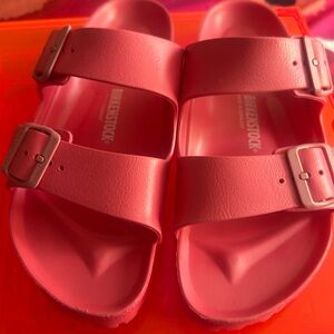 Birkenstock Eva slides BNWOTS in coral.